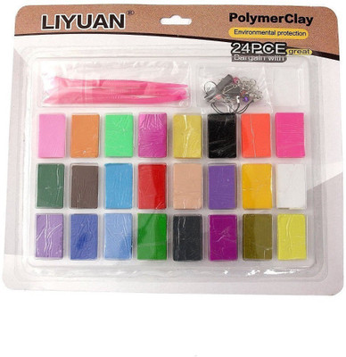 

Oytra Polymer Clay Bake and Set ( 24 Colors ) Art Clay(240 g)