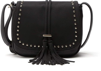 

Eligance Girl and Women Stylish Fringe Design Sling Bag… Sling Bag(Black, 2 inch)