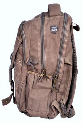 

Ludandan Canvas Brown Waterproof Backpack(Brown, 35 L)