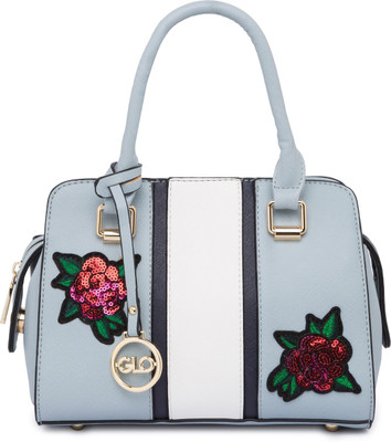 

Globus Floral Embroidered Sequined Sling Bag Shoulder Bag(Blue, 9 inch)