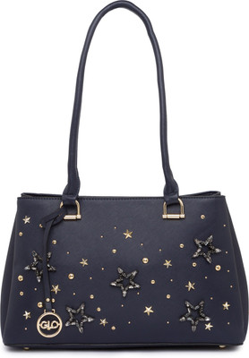 

Globus Star Embellished Hand bag Multipurpose Bag(Blue, 14 inch)