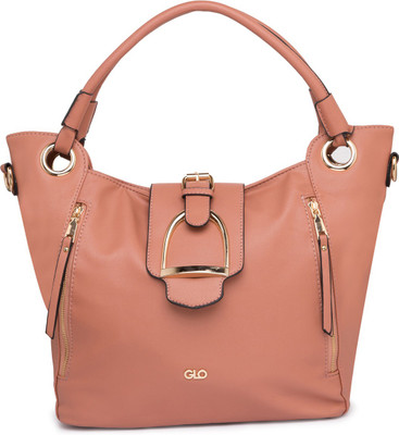 

Globus Buckle Detail Structured Handbag Multipurpose Bag(Pink, 17 inch)