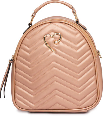 

Globus Dancing Heart Motif Backpack Purse Multipurpose Bag(Pink, 9 inch)
