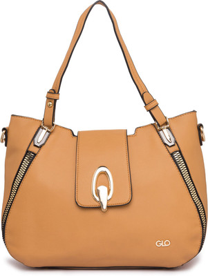 

Globus Zipper Detail Structured Handbag Multipurpose Bag(Yellow, 17 inch)