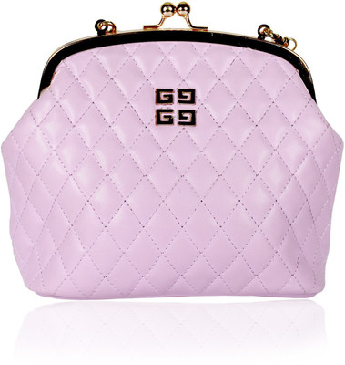 Russo Milano Womens Sling Bag(Purple, 9 inch)