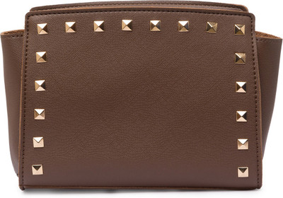 

Globus Rivet Detail Sling Bag Multipurpose Bag(Brown, 11 inch)