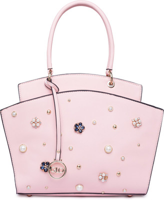 

Globus Embellished Structured Handbag Multipurpose Bag(Pink, 13 inch)