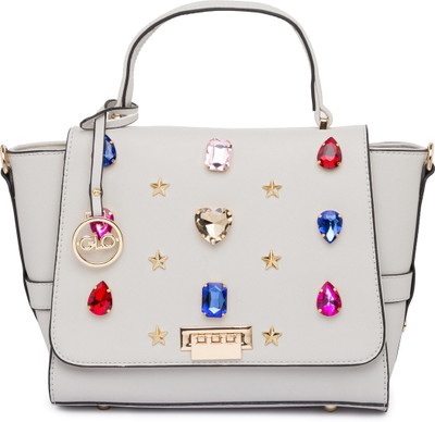 

Globus Embellished Structured Sling Bag Multipurpose Bag(Grey, 9 inch)