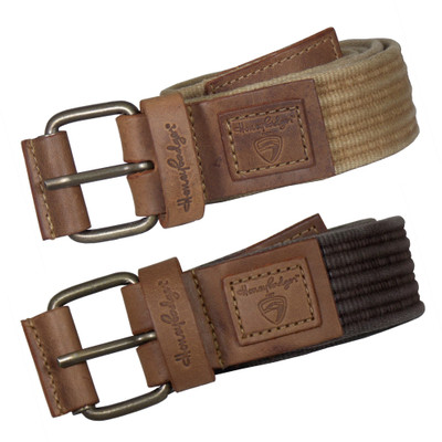 

Honey Badger Men Casual Khaki, Brown Canvas Belt, Brown;khaki