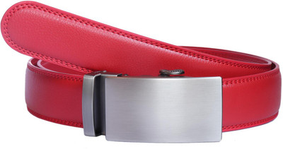 

Circle Square Men Casual Red Genuine Leather Reversible Belt