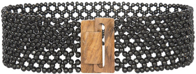 

The Indian Handicraft Store Women Casual Black Fabric Belt
