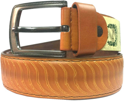 

geetatrader Men Casual Tan Artificial Leather Belt, Brown