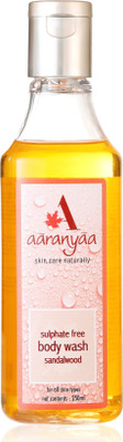 

Aaranyaa Sulphate Free body wash Sandalwood with Amino Fruit Extract and Essential Oils of Aleo Vera, Neem, Noni and Sandalwood(250 ml)