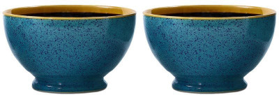 

caffeine Nut Bowl Ceramic/Stoneware in Cerulean Blue Studio Handmade by Caffeine-Set of 2 Ceramic Bowl Set(Blue, Pack of 2)
