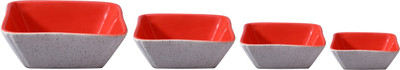 

Caffeine Serving Bowl Set Ceramic/Stoneware in Red Matte (1 Large, 1 Medium, 1 Semi-medium & 1 Small Bowl) (Set of 4) Handmade By Caffeine Stoneware Bowl Set(Red, White, Pack of 4)