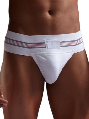 

QUINERGYS ® Shell White-Athletic Supporter - Waistband Contoured for Comfort - Active Abdomen Support (, Shell White