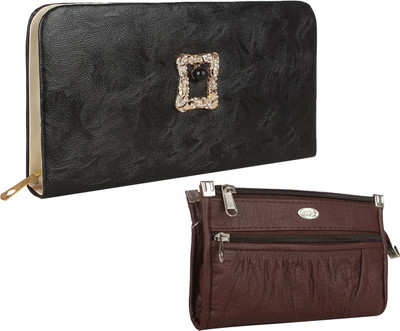 

Fillincart Casual, Formal, Party Brown, Black Clutch, Black;brown
