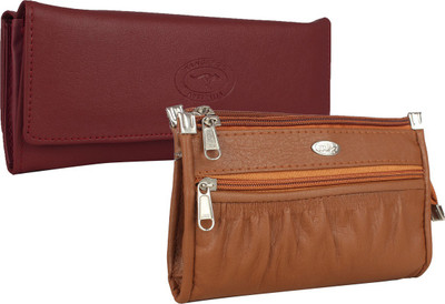 

Fillincart Casual, Formal, Party Maroon, Brown Clutch, Brown;maroon