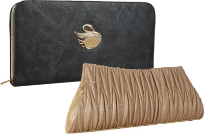 

Element Cart Casual, Formal, Party Black, Beige Clutch, Beige;black