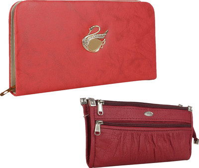 Fillincart Casual, Formal, Party Maroon, Pink Clutch