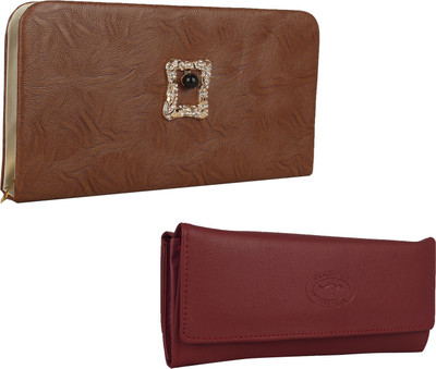 

Element Cart Casual, Formal, Party Maroon, Brown Clutch, Brown;maroon