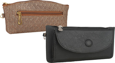Element Cart Casual, Formal, Party Black, Brown Clutch