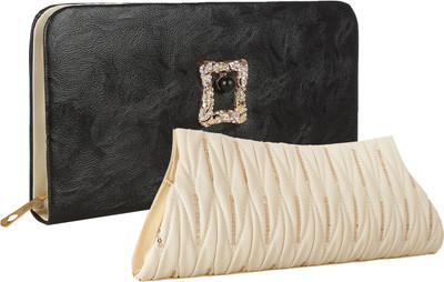 

Element Cart Casual, Formal, Party Black, White Clutch