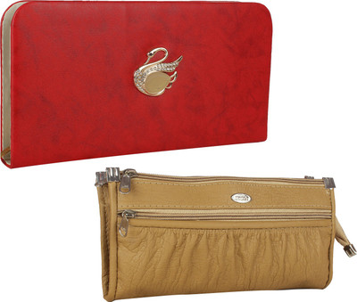 

Fillincart Casual, Formal, Party Beige, Red Clutch