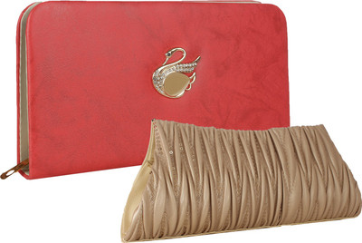 

Fillincart Casual, Formal, Party Pink, Beige Clutch, Beige;pink