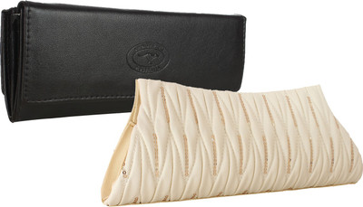 

Fillincart Casual, Formal, Party Black, White Clutch