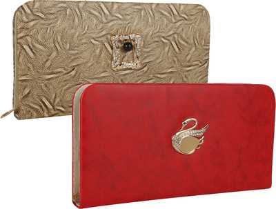 

Fillincart Casual, Formal, Party Beige, Red Clutch