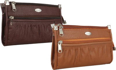 

Element Cart Casual, Formal, Party Brown Clutch