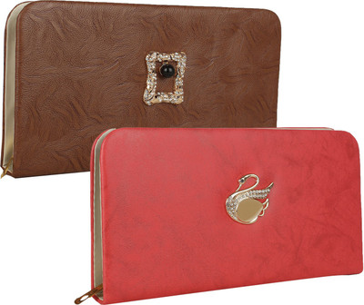 

Fillincart Casual, Formal, Party Brown, Pink Clutch