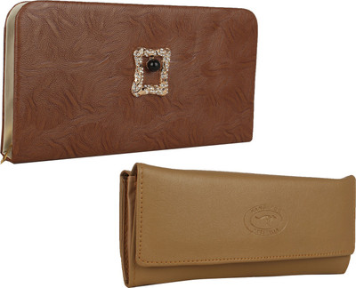 

Fillincart Casual, Formal, Party Beige, Brown Clutch