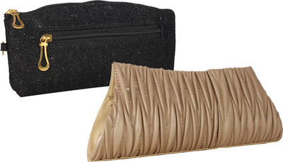 

Element Cart Casual, Formal, Party Black, Beige Clutch, Beige;black