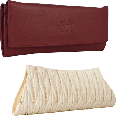 

Element Cart Casual, Formal, Party Maroon, White Clutch