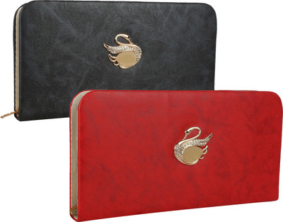 Fillincart Casual, Formal, Party Black, Red Clutch
