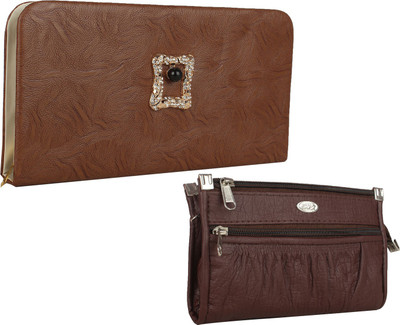 

Element Cart Casual, Formal, Party Brown Clutch