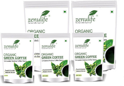 

Zenulife Green Coffee Beans Powder for Weight Management - 4000 g+100 GM free (Pack of 5) Instant Coffee 400 g(Pack of 5)