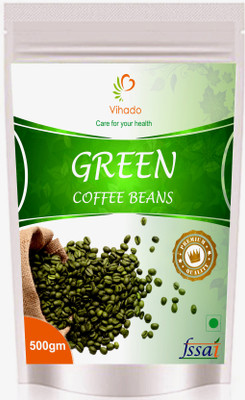 

Vihado New Organic Herb Green Coffee Beans/ 100% Pure & Natural / 1 Pack of 500g Instant Coffee 500 g(Green Coffee Flavoured)