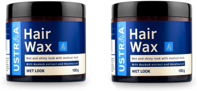 

Ustrra Hair Wax - Wet Look - 100gm Hair Styler(Set of 2)