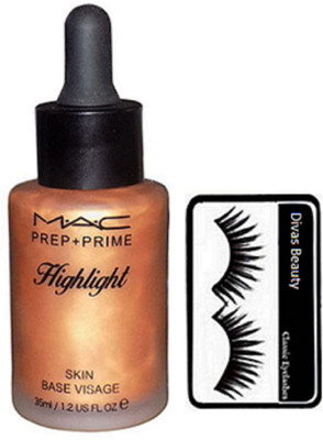 

divas beauty Eyelashes&Mac Skin Base Visage Highlight(Set of 2)