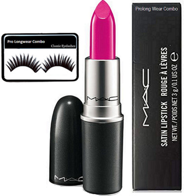 

Pro longwear combo Of Eyelashes, Mac Rouge A' Levres Matte Finish Lipstick(Set of 2)