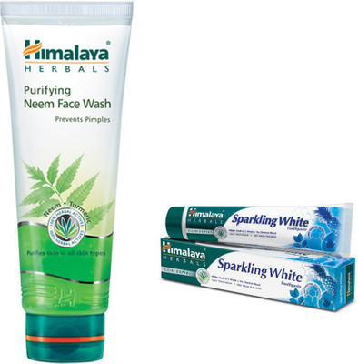 

Himalaya Purifying Neem Face Wash, Toothpaste(Set of 2)