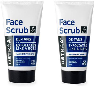 

Ustrra Face Scrub De Tan with walnut granules (100g)(Set of 2)