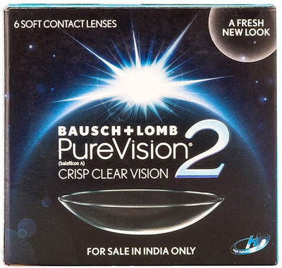 

Bausch & Lomb PureVision 2 Monthly Disposable Monthly Contact Lens(+4.5, Clear, Pack of 6)