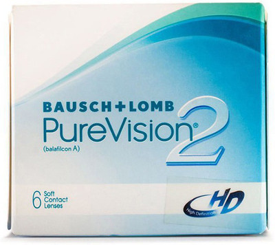 

Bausch & Lomb PureVision 2 Monthly Disposable Monthly Contact Lens(+4, Clear, Pack of 6)