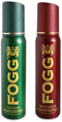 

Fogg VICTOR & MONARCH Perfume Body Spray - For Men & Women(240 ml, Pack of 2)