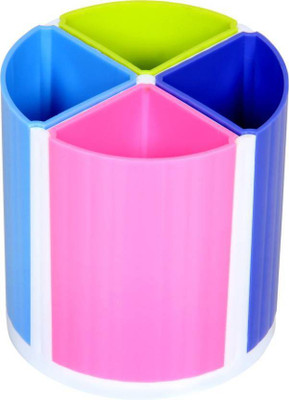 

Relish Craft 4 Compartments Plastic Multi function Pen Stand(Multicolor)