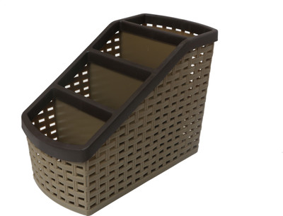 

CSM 4 Compartments Plastic Pen Stand(Peenut)